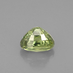 Grenat démantoïde vert naturelle coupe ovale, 0,80 ct, VS-SI