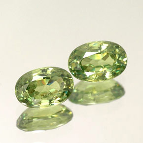 Achetez naturel ct vert grenat démantoïde gems, coupe ovale, en provenance namibie chez gemselect. en stock, livraison internationale!