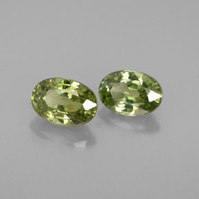 Achetez naturel ct vert grenat démantoïde gems, coupe ovale, en provenance namibie chez gemselect. en stock, livraison internationale!