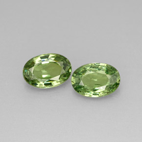 Achetez naturel ct vert grenat démantoïde gems, coupe ovale, en provenance namibie chez gemselect. en stock, livraison internationale!
