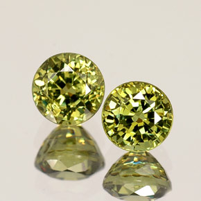 Achetez naturel ct vert grenat démantoïde gems, coupe roude, en provenance namibie chez gemselect. en stock, livraison internationale!