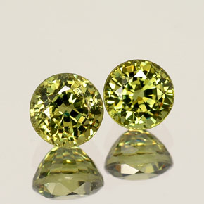 Achetez naturel ct vert grenat démantoïde gems, coupe roude, en provenance namibie chez gemselect. en stock, livraison internationale!