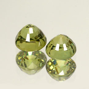 Achetez naturel ct vert grenat démantoïde gems, coupe roude, en provenance namibie chez gemselect. en stock, livraison internationale!