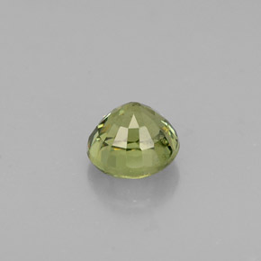 Grenat démantoïde vert naturelle coupe roude, 0,58 ct, VS