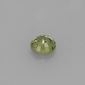 Grenat démantoïde vert naturelle coupe roude, 0,47 ct, VS