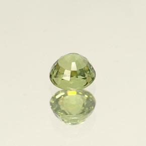 Grenat démantoïde vert naturelle coupe roude, 0,45 ct, VVS-VS