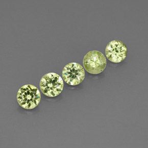 Achetez naturel ct vert grenat démantoïde gems, coupe roude, en provenance namibie chez gemselect. en stock, livraison internationale!