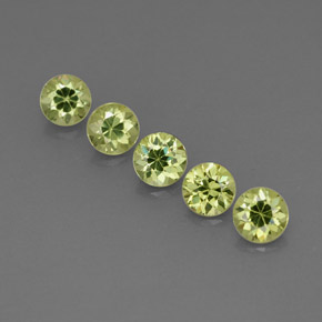 Achetez naturel ct vert grenat démantoïde gems, coupe roude, en provenance namibie chez gemselect. en stock, livraison internationale!