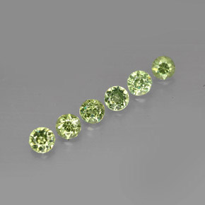 Achetez naturel ct vert grenat démantoïde gems, coupe roude, en provenance namibie chez gemselect. en stock, livraison internationale!