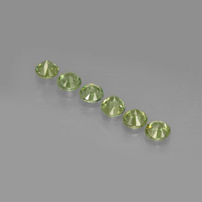 Achetez naturel ct vert grenat démantoïde gems, coupe roude, en provenance namibie chez gemselect. en stock, livraison internationale!