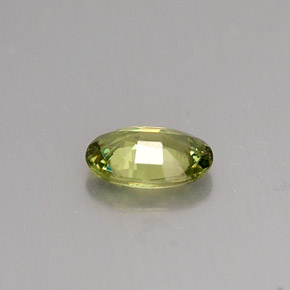 Grenat démantoïde vert naturelle coupe ovale, 0,42 ct, VVS-VS