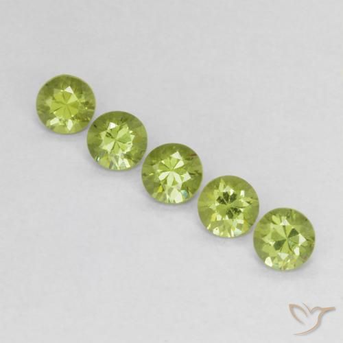 0.83ctw Naturel Vert jaunâtre vif Grenat démantoïde, Tour, VS