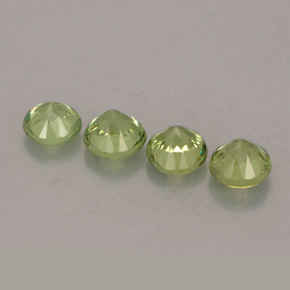 Achetez naturel ct vert grenat démantoïde gems, coupe roude, en provenance namibie chez gemselect. en stock, livraison internationale!