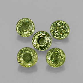 Achetez naturel ct vert grenat démantoïde gems, coupe roude, en provenance namibie chez gemselect. en stock, livraison internationale!