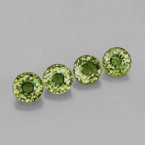 Achetez naturel ct vert grenat démantoïde gems, coupe roude, en provenance namibie chez gemselect. en stock, livraison internationale!