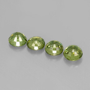Achetez naturel ct vert grenat démantoïde gems, coupe roude, en provenance namibie chez gemselect. en stock, livraison internationale!