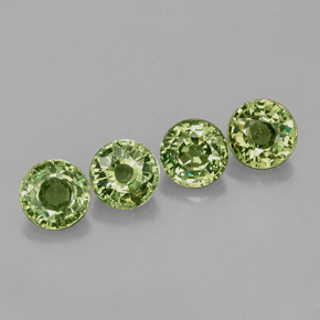 Achetez naturel ct vert grenat démantoïde gems, coupe roude, en provenance namibie chez gemselect. en stock, livraison internationale!