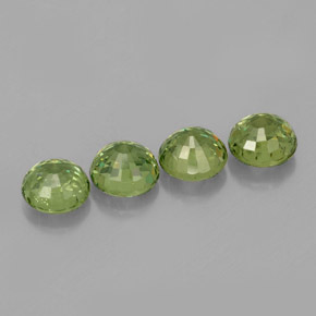 Achetez naturel ct vert grenat démantoïde gems, coupe roude, en provenance namibie chez gemselect. en stock, livraison internationale!