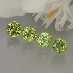 Achetez naturel 1,95ct vert grenat démantoïde gems, coupe roude, en provenance namibie chez gemselect. en stock, livraison internationale!
