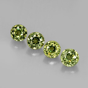 Achetez naturel ct vert grenat démantoïde gems, coupe roude, en provenance namibie chez gemselect. en stock, livraison internationale!