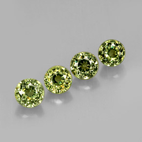 Achetez naturel ct vert grenat démantoïde gems, coupe roude, en provenance namibie chez gemselect. en stock, livraison internationale!