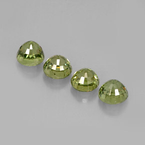 Achetez naturel ct vert grenat démantoïde gems, coupe roude, en provenance namibie chez gemselect. en stock, livraison internationale!