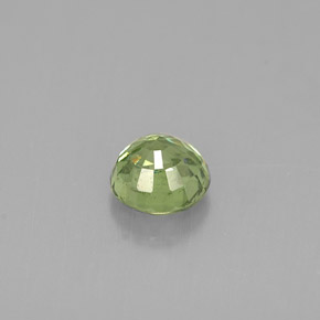 Grenat démantoïde vert naturelle coupe roude, 0,60 ct, VS