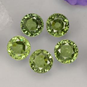 Achetez naturel 2,21ct vert grenat démantoïde gems, coupe roude, en provenance namibie chez gemselect. en stock, livraison internationale!