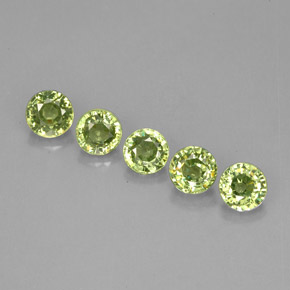 Achetez naturel ct vert grenat démantoïde gems, coupe roude, en provenance namibie chez gemselect. en stock, livraison internationale!