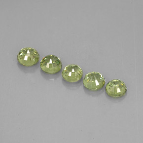 Achetez naturel ct vert grenat démantoïde gems, coupe roude, en provenance namibie chez gemselect. en stock, livraison internationale!