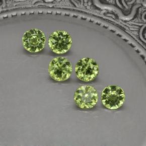 Achetez naturel 1,40ct vert grenat démantoïde gems, coupe roude, en provenance namibie chez gemselect. en stock, livraison internationale!