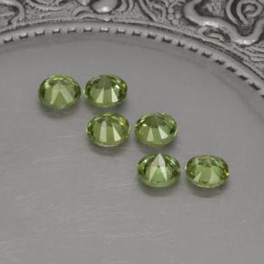 Achetez naturel 1,40ct vert grenat démantoïde gems, coupe roude, en provenance namibie chez gemselect. en stock, livraison internationale!