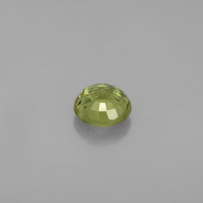 Grenat démantoïde vert naturelle coupe roude, 0,61 ct, VVS-VS