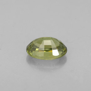 Grenat démantoïde vert naturelle coupe ovale, 0,67 ct, VVS-VS