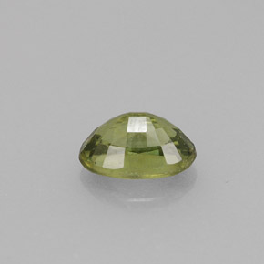 Grenat démantoïde vert naturelle coupe ovale, 0,71 ct, VVS-VS