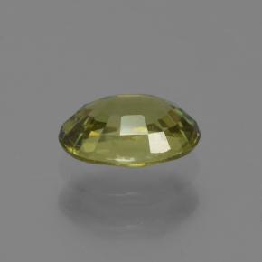 Grenat démantoïde vert naturelle coupe ovale, 0,63 ct, VS