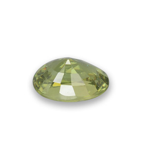 Grenat démantoïde vert naturelle coupe ovale, 0,64 ct, VVS-VS