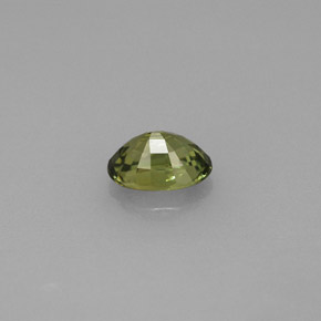 Grenat démantoïde vert naturelle coupe ovale, 0,66 ct, VVS-VS