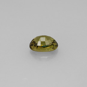 Grenat démantoïde jaune naturelle coupe ovale, 0,77 ct, VVS-VS