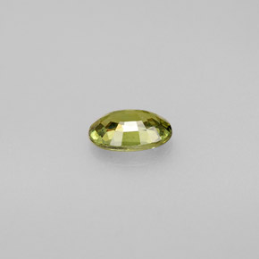 Grenat démantoïde vert naturelle coupe ovale, 0,59 ct, VVS-VS