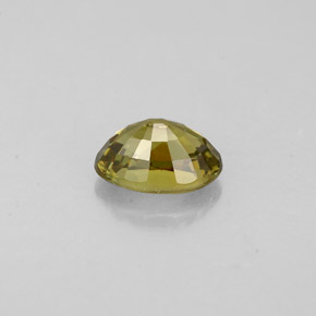 Grenat démantoïde vert naturelle coupe ovale, 0,75 ct, VVS-VS