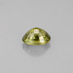 Grenat démantoïde vert naturelle coupe ovale, 0,75 ct, VVS-VS