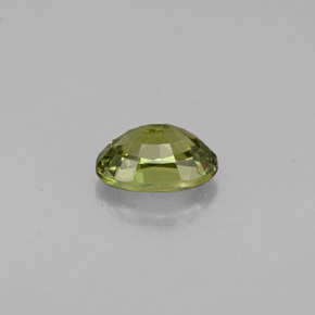 Grenat démantoïde vert naturelle coupe ovale, 0,66 ct, VVS-VS