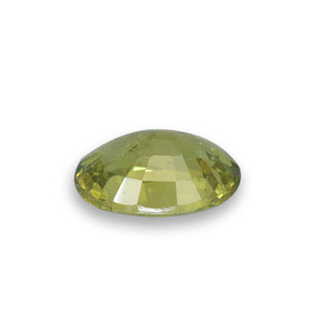 Grenat démantoïde vert naturelle coupe ovale, 0,53 ct, VS
