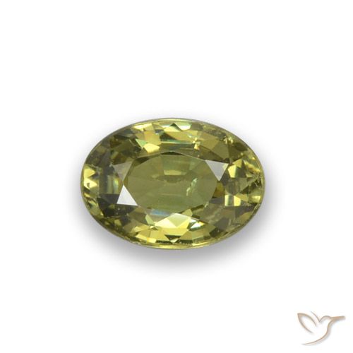 0.56ct Naturel Jaune moyen Grenat démantoïde, ovale, VVS-VS