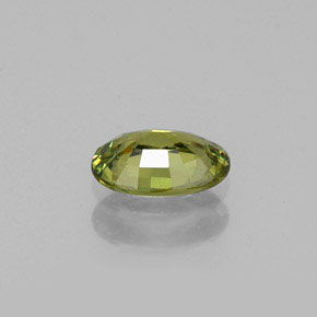 Grenat démantoïde vert naturelle coupe ovale, 0,47 ct, VVS-VS