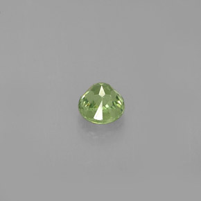 Grenat démantoïde vert naturelle coupe roude, 0,32 ct, VS