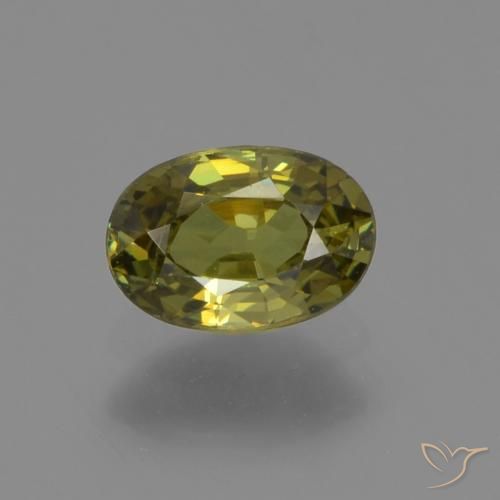 0.61ct Naturel Vert moyen Grenat démantoïde, ovale, VS