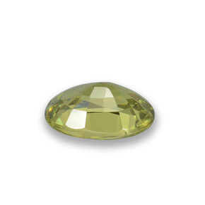 Grenat démantoïde vert naturelle coupe ovale, 0,58 ct, VS