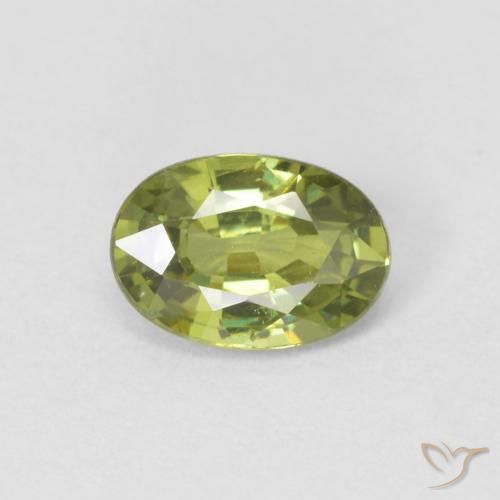 0.60ct Naturel Medium Light Green Grenat démantoïde, ovale, VS